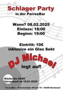 🎉 Schlager Party in der Porree-Bar 🎶